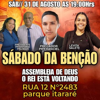 SÁBADO DA BENÇÃO